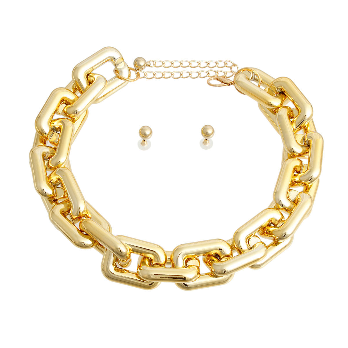 Chunky Gold Square Link Chain