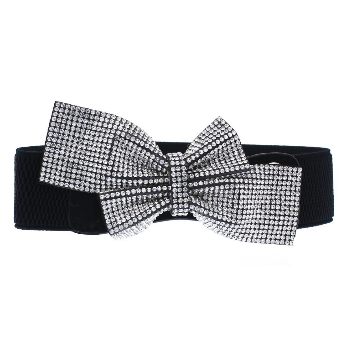 Double Bow Rhinestone Belt